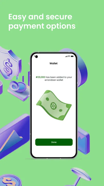 Errandaar wallet with secure payment options